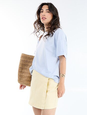 Gonna pantaloncino in denim
