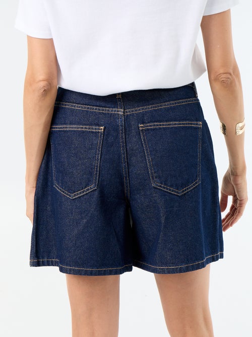 Gonna-pantaloncino in denim grezzo - Kiabi Gonna-pantaloncino in denim grezzo - Kiabi