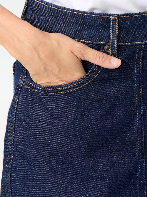 Gonna-pantaloncino in denim grezzo - Kiabi Gonna-pantaloncino in denim grezzo - Kiabi