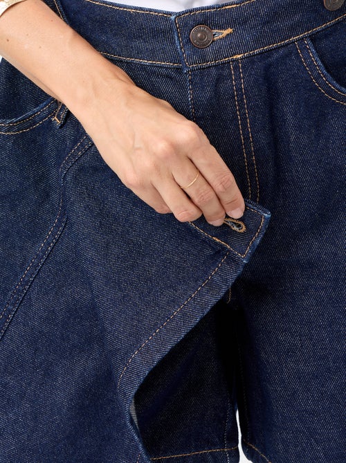 Gonna-pantaloncino in denim grezzo - Kiabi Gonna-pantaloncino in denim grezzo - Kiabi