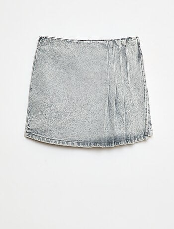 Gonna-pantaloncino in denim