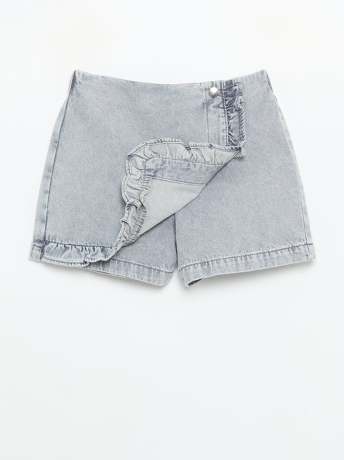 Gonna-pantaloncino in denim - Kiabi