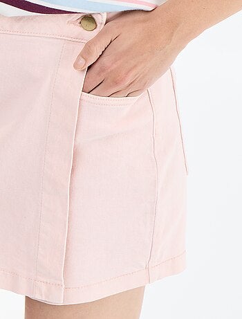 Gonna pantaloncino in denim