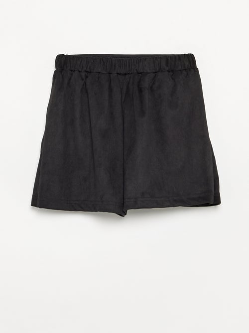 Gonna-pantaloncino in finta pelle scamosciata - Kiabi