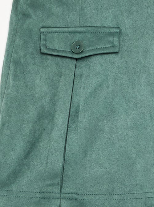 Gonna-pantaloncino in finta pelle scamosciata - Kiabi