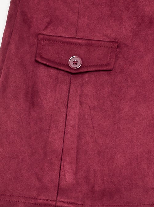 Gonna-pantaloncino in finta pelle scamosciata - Kiabi