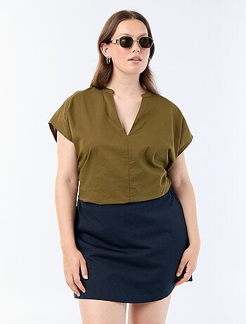 Gonna pantaloncino in maglia spessa