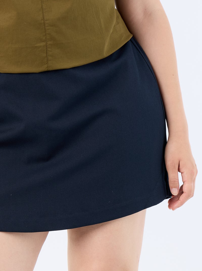 Gonna pantaloncino in maglia spessa Blu - Kiabi