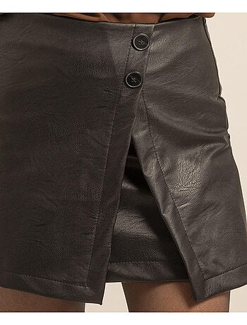 Gonna pantaloncino in similpelle XAVERY