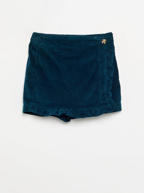 Gonna-pantaloncino in velluto a costine - Kiabi