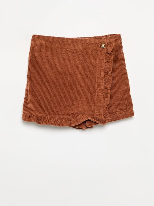 Gonna-pantaloncino in velluto a costine - Kiabi