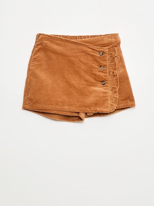 Gonna pantaloncino in velluto di cotone - Kiabi