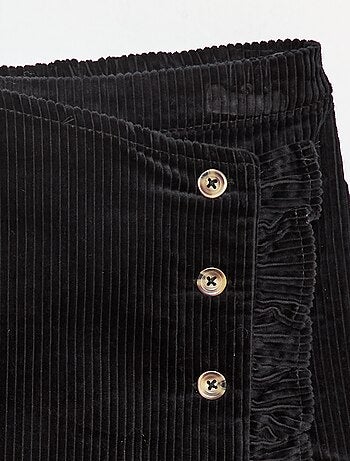 Gonna pantaloncino in velluto di cotone
