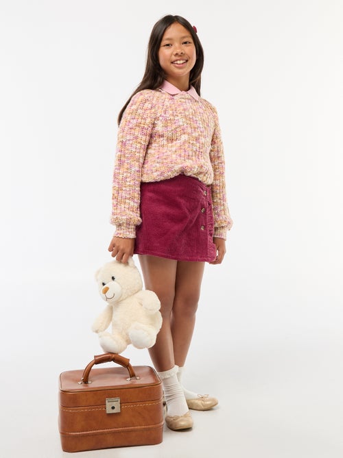 Gonna pantaloncino in velluto di cotone - Kiabi