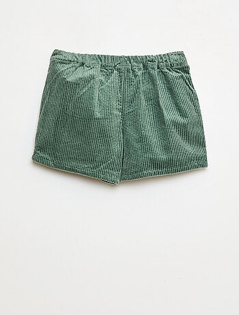 Gonna pantaloncino in velluto di cotone