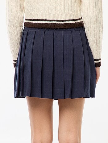 Gonna pantaloncino plissettata