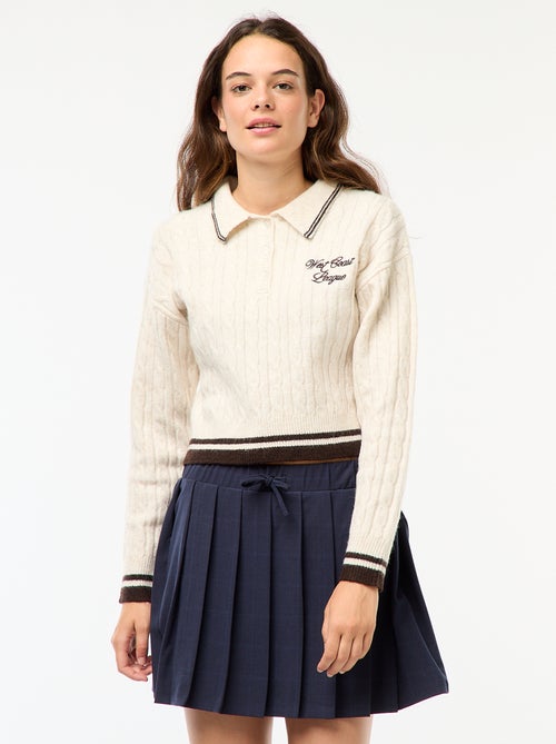 Gonna pantaloncino plissettata - Kiabi