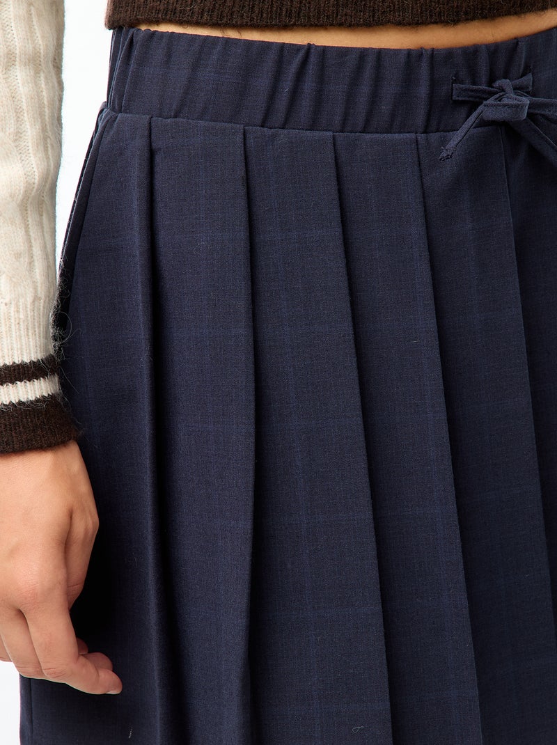 Gonna pantaloncino plissettata Blu - Kiabi