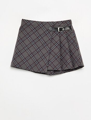 Gonna pantalone a quadri