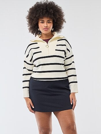 Gonna pantalone a vita alta