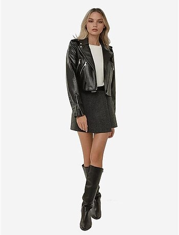 Gonna-pantalone a vita alta