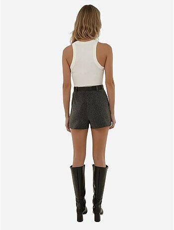 Gonna-pantalone a vita alta
