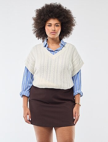 Gonna pantalone a vita alta