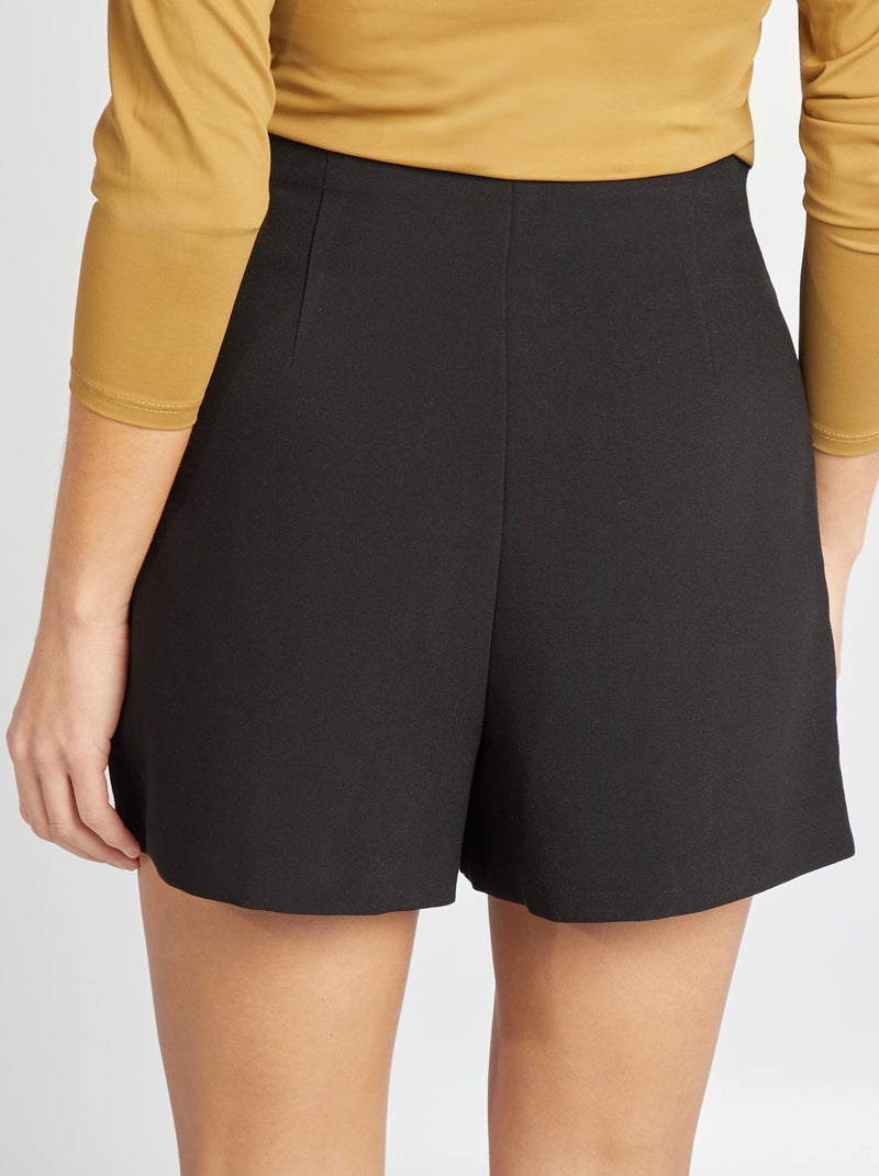 gonna pantalone a vita alta nero - Kiabi