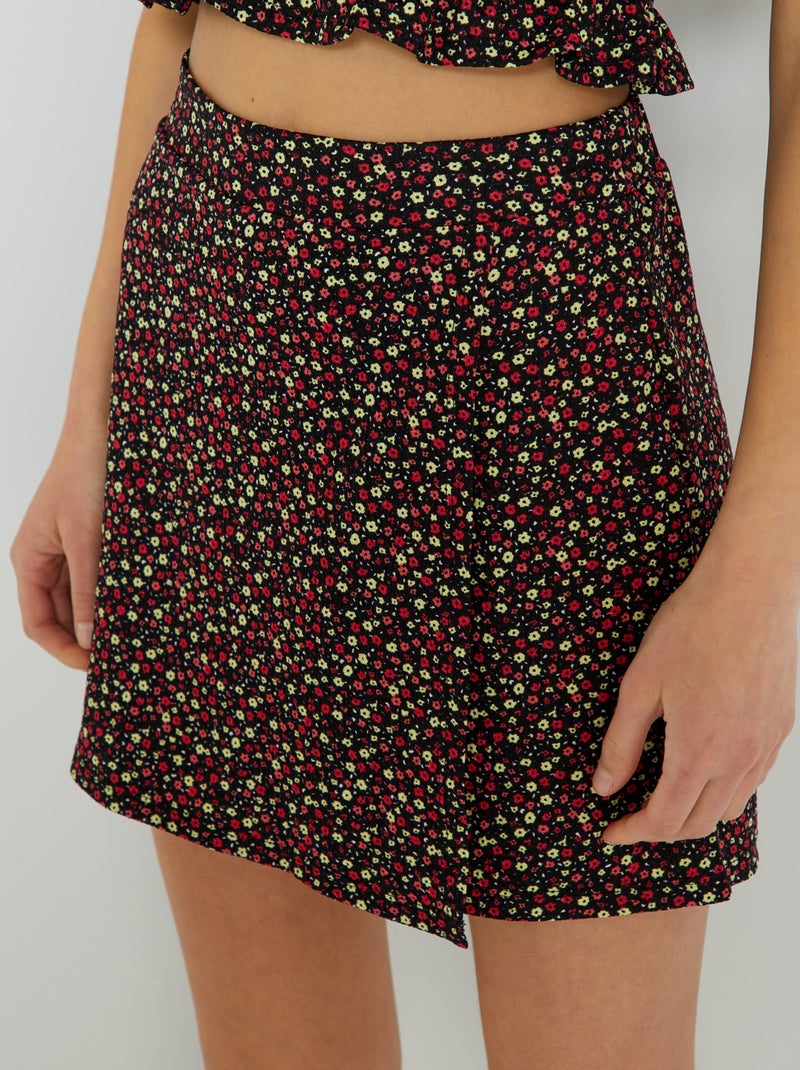 Gonna pantalone con stampa con motivi NERO - Kiabi