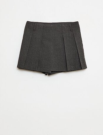 Gonna-pantalone corta a quadri