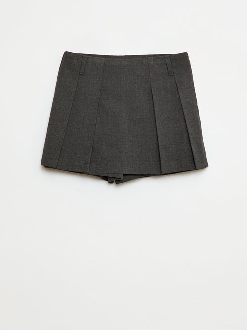 Gonna-pantalone corta a quadri - Kiabi