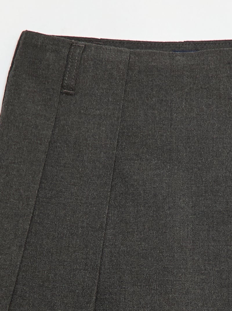 Gonna-pantalone corta a quadri Grigio - Kiabi