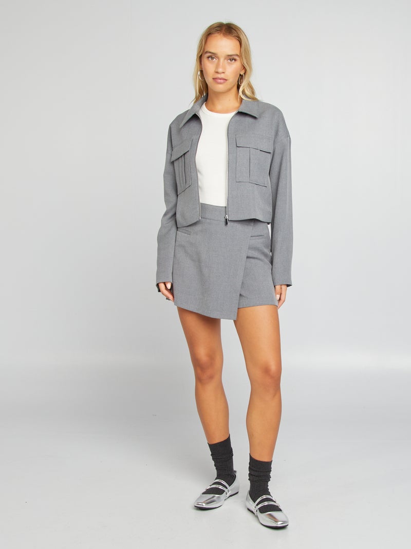 Gonna pantalone corta GRIGIO - Kiabi