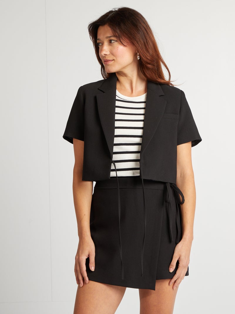 Gonna pantalone corta nero - Kiabi