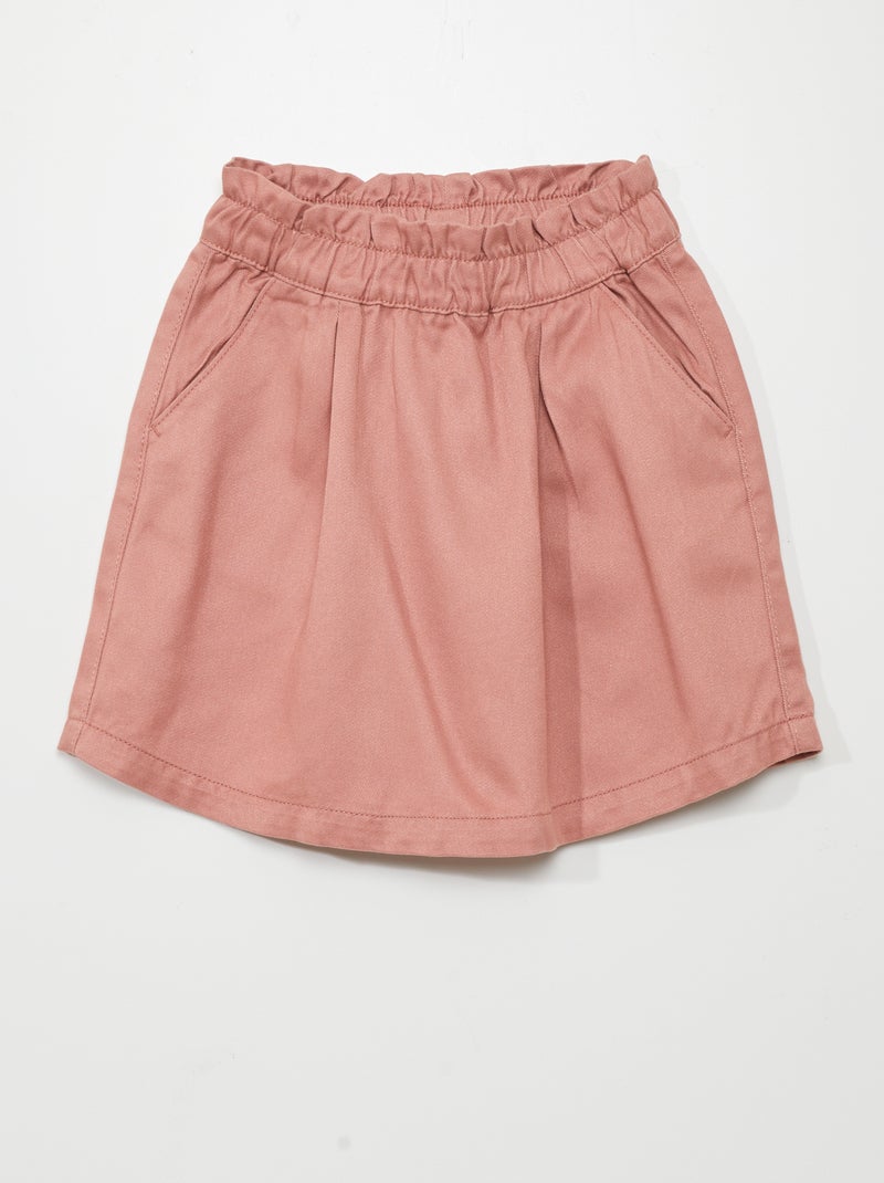 Gonna paper bag con tasche ROSA - Kiabi
