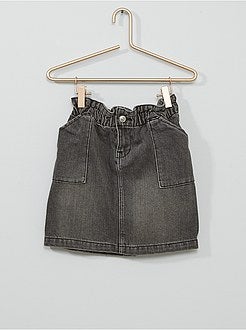 Gonna paperbag in denim - Kiabi