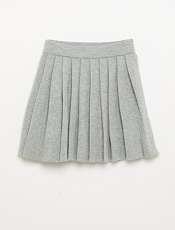 Gonna plissettata in maglia compatta