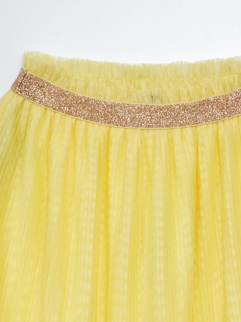 Gonna longuette in tulle - giallo - Kiabi - 12.00€