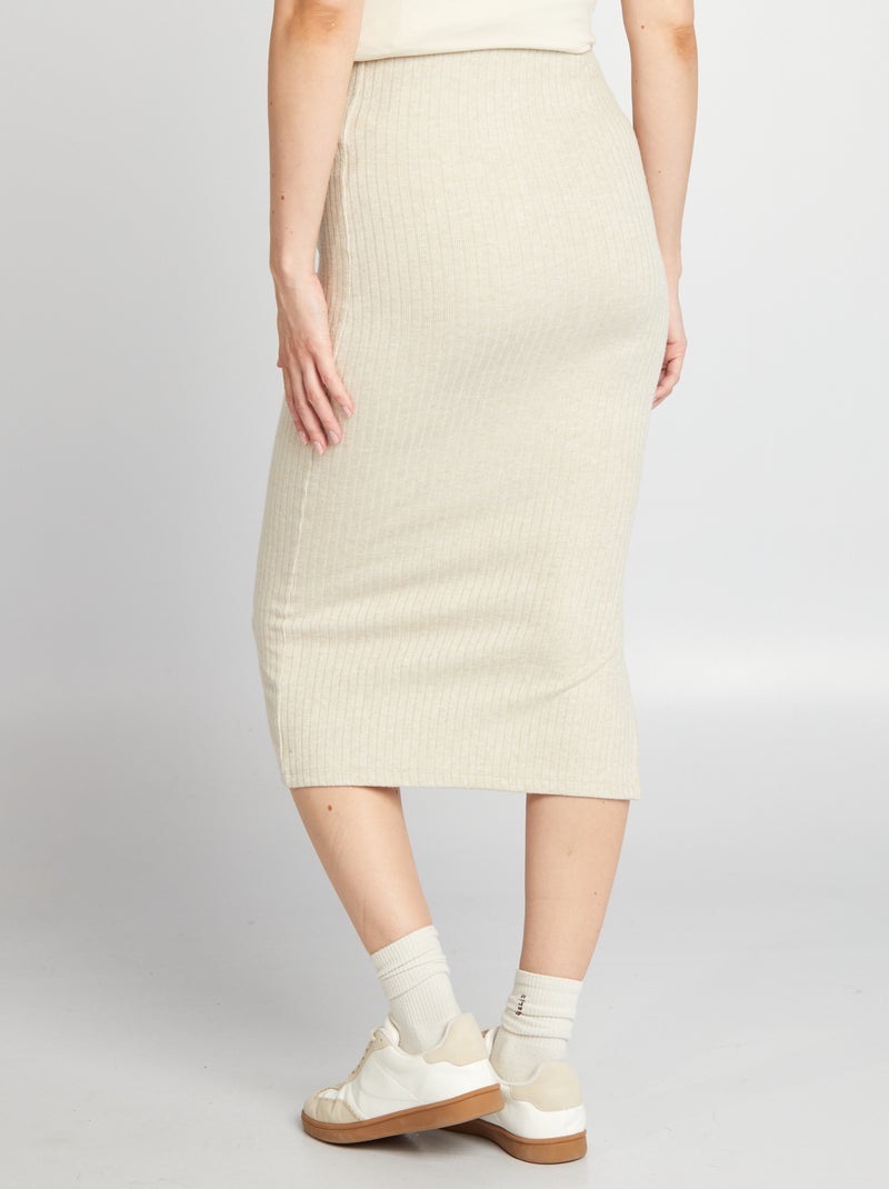 Gonna premaman a coste BEIGE - Kiabi