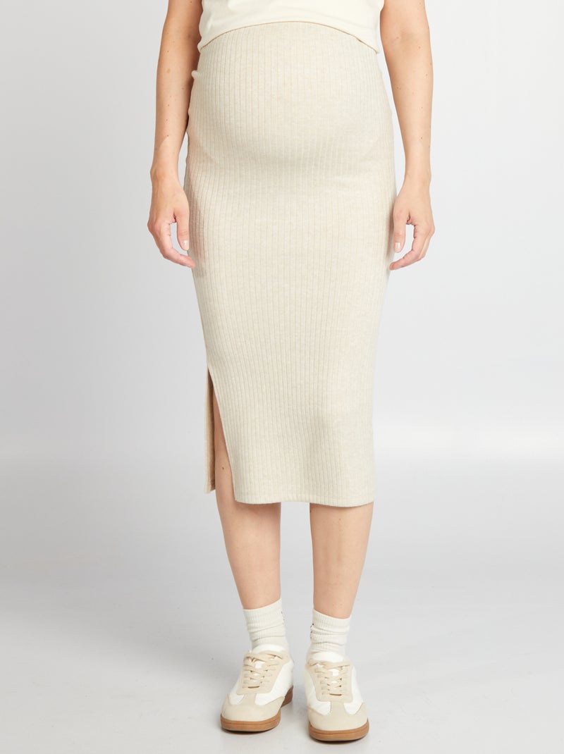 Gonna premaman a coste BEIGE - Kiabi