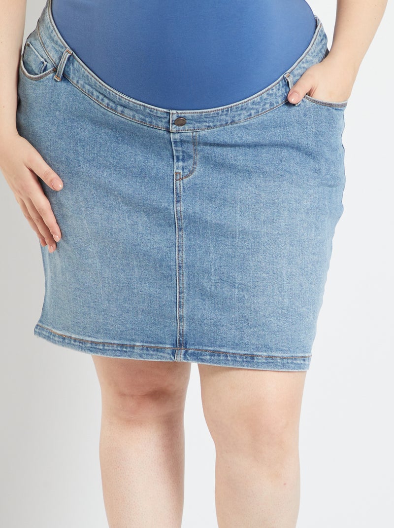 Gonna premaman in denim BLU - Kiabi