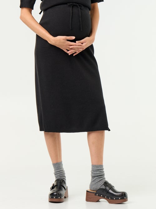 Gonna premaman in maglia con spacco - Kiabi