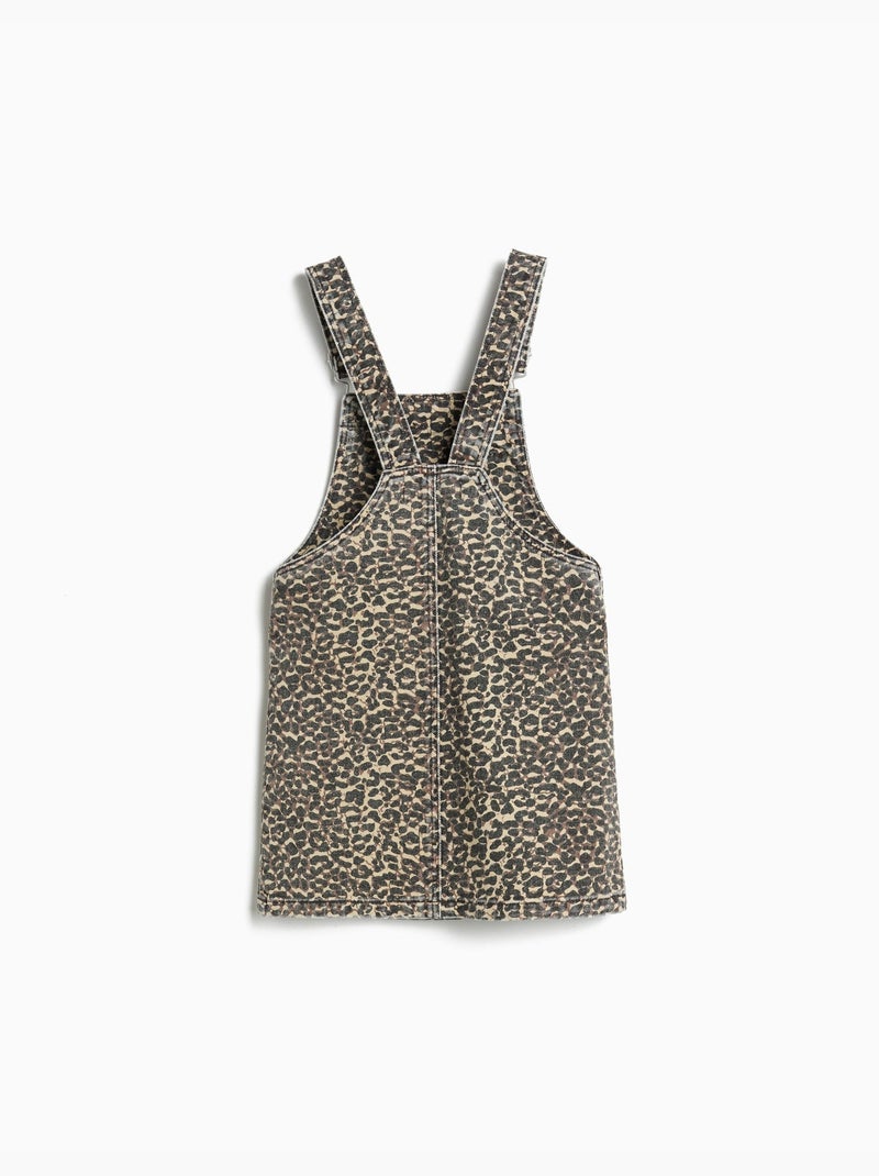 Gonna salopette animalier, MO Fashion Marrone - Kiabi