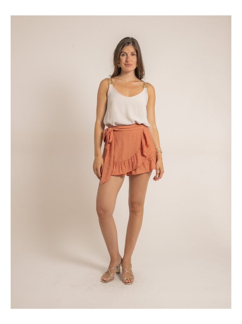 Gonna-short a portafoglio XABERI Rosso mattone - Kiabi