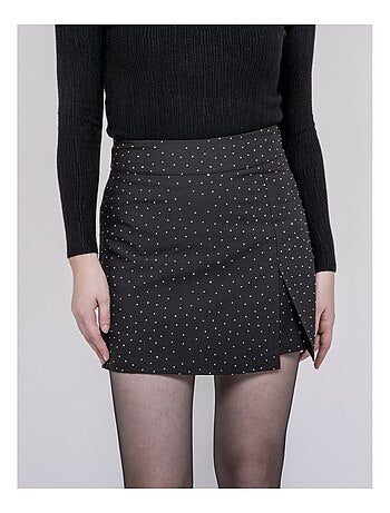 Gonna-short con strass XILENA