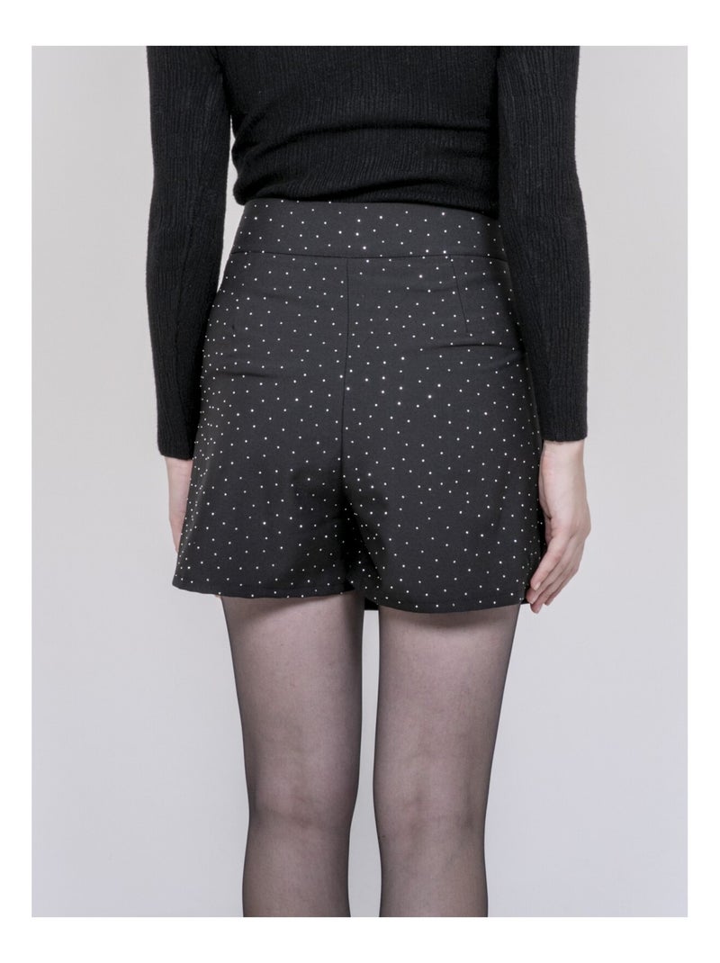 Gonna-short con strass XILENA Nero - Kiabi