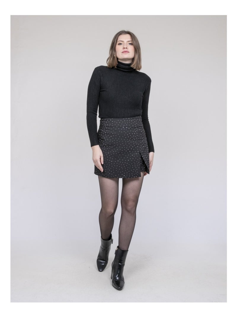Gonna-short con strass XILENA Nero - Kiabi