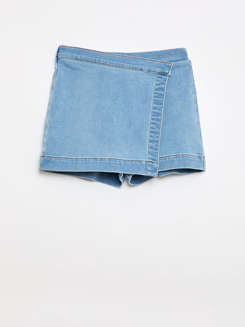 Gonna-short in denim Blu - Kiabi
