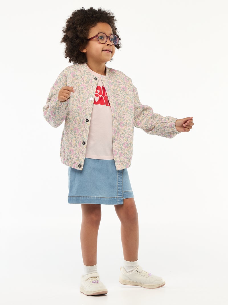 Gonna-short in denim Blu - Kiabi