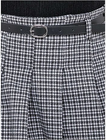 Gonna-short plissettata a quadri XOMELLE